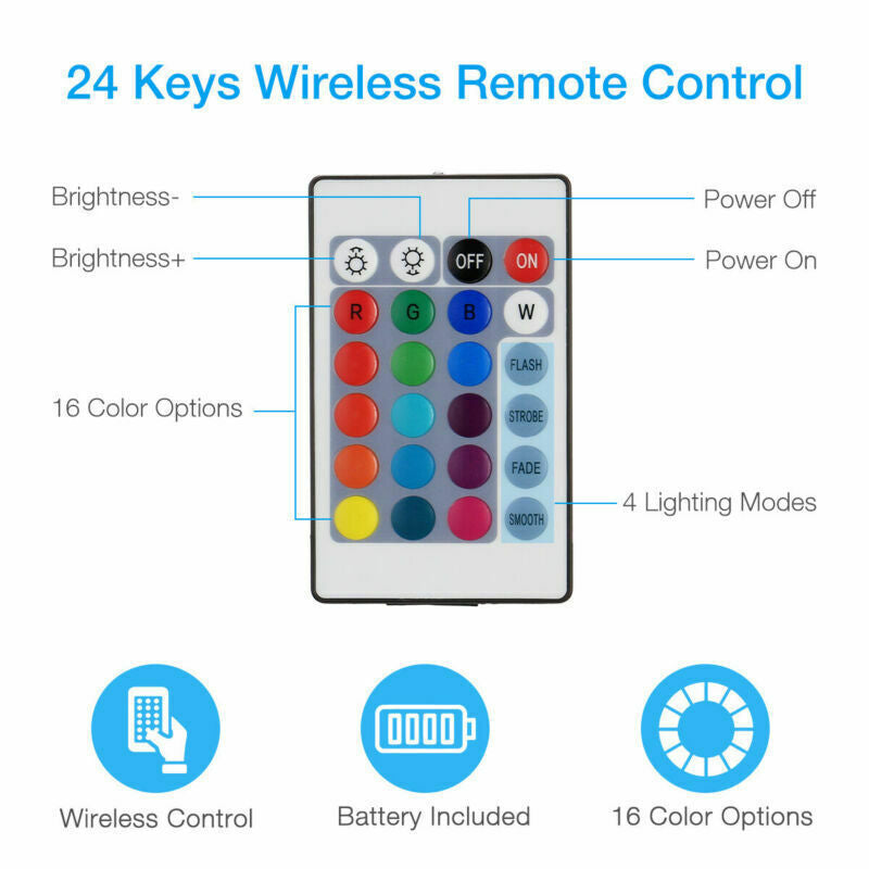 LED Strip  Background Light  Remote Kit For TV Computer Lamp