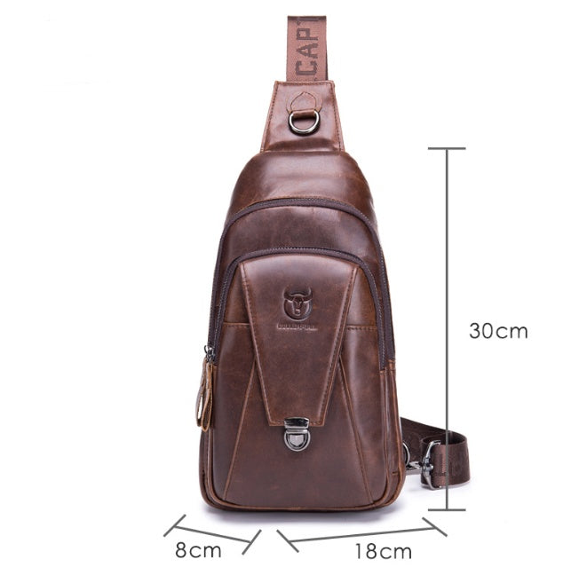 Men Genuine Leather Crossbody Bag