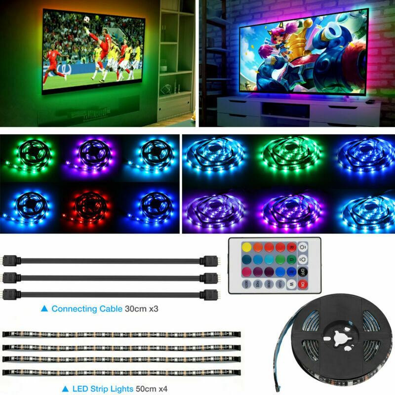 LED Strip  Background Light  Remote Kit For TV Computer Lamp