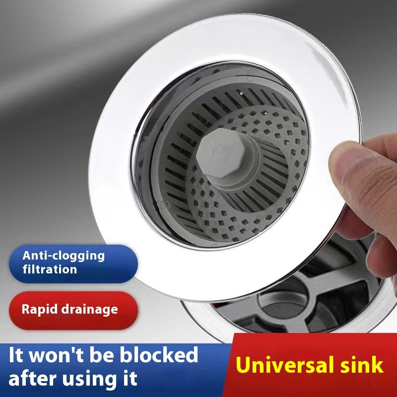 Stainless Steel Kitchen Bounce Core Sink Strainer Drain Cap